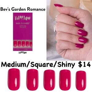 Red Aspen Bev's Garden Romance Press-On Nails - Pink